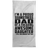 Proud Seamstress Dad Of Awesome Daughter - Hand Towel