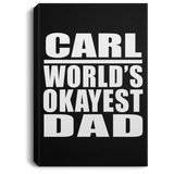 Carl World's Okayest Dad - Canvas Portrait