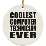 Coolest Computer Technician Ever - Circle Ornament