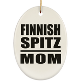 Finnish Spitz Mom - Oval Ornament