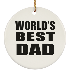 World's Best Dad - Circle Ornament