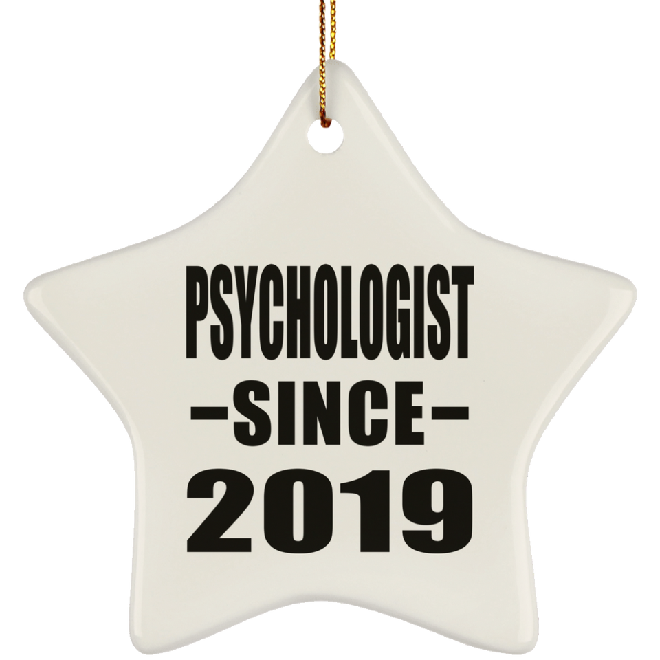 Psychologist Since 2019 - Star Ornament