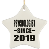 Psychologist Since 2019 - Star Ornament