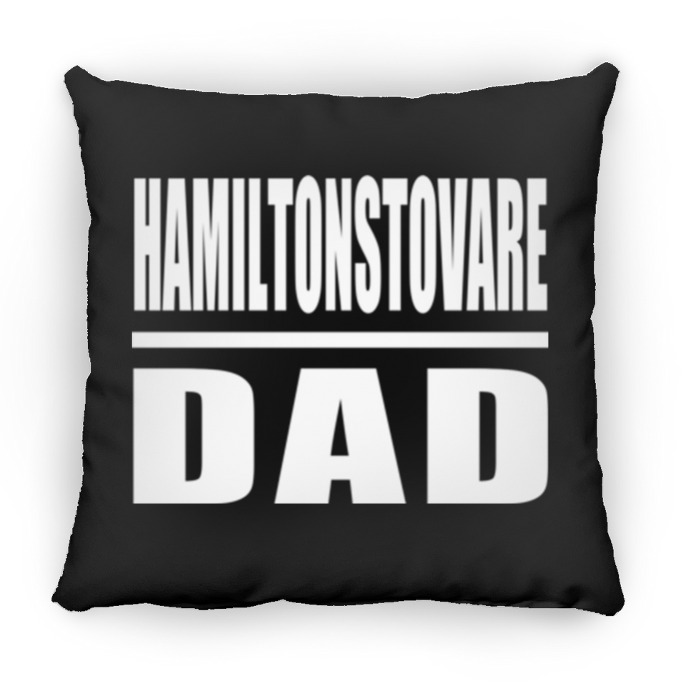 Hamiltonstovare Dad - Throw Pillow Black