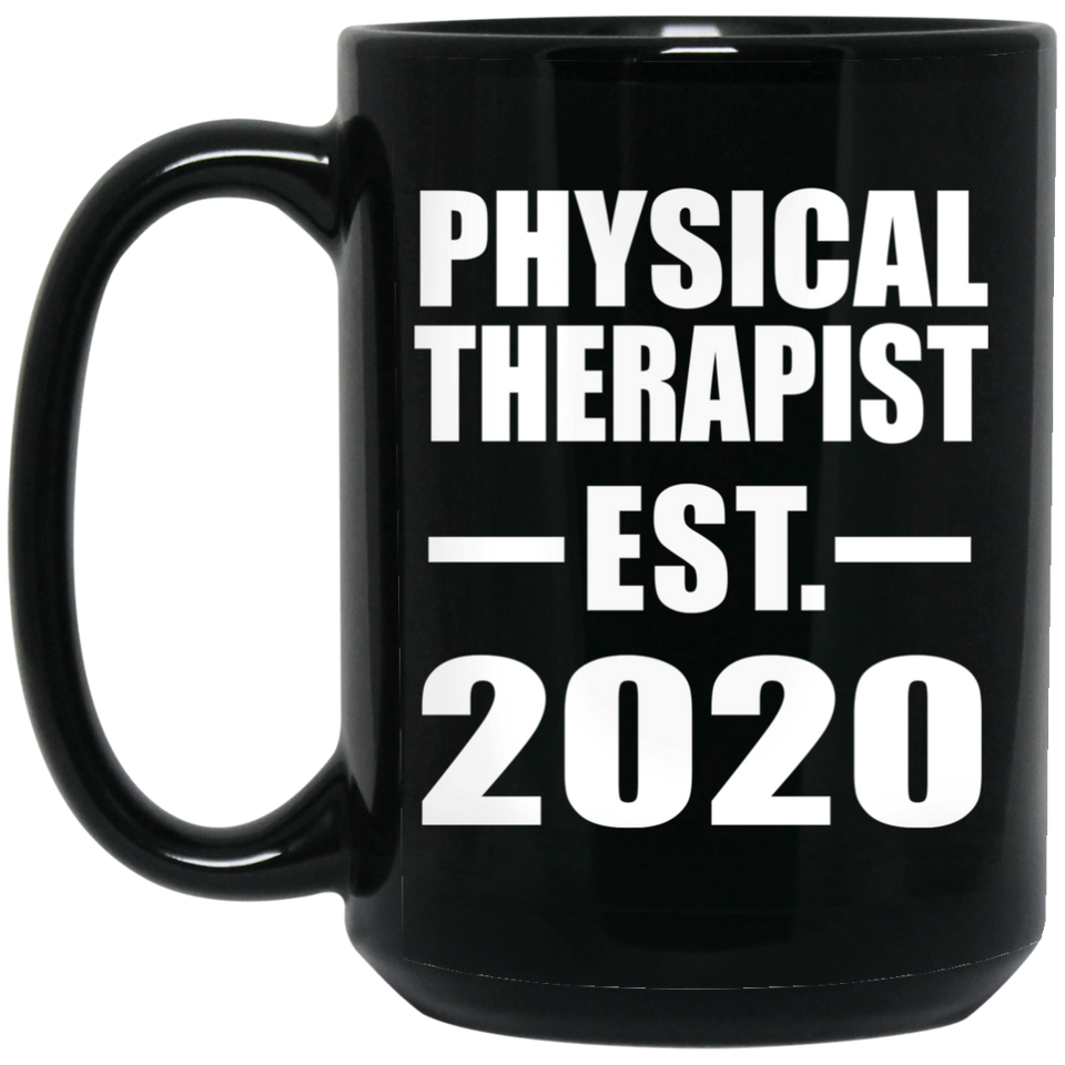 Physical Therapist Established EST. 2020 - 15oz Coffee Mug Black