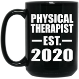 Physical Therapist Established EST. 2020 - 15oz Coffee Mug Black