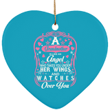 Grandmother Is Like An Angel Takes You Under Her Wings - Heart Ornament