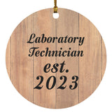 Laboratory Technician Established Est. 2023 - Circle Ornament C