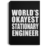 World's Okayest Stationary Engineer - Canvas Portrait