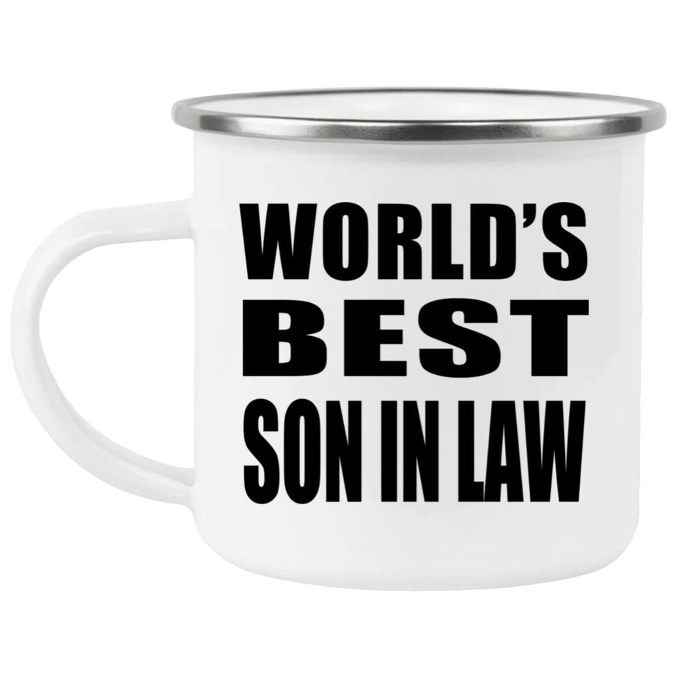 World's Best Son In Law - 12oz Camping Mug