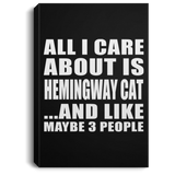 All I Care About Is Hemingway Cat - Canvas Portrait