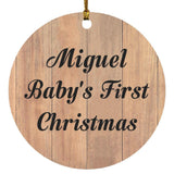 Miguel Baby's First Christmas - Circle Ornament C