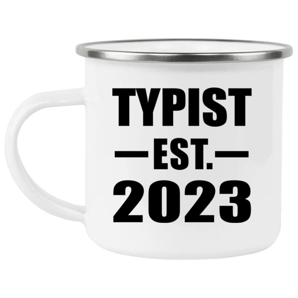 Typist Established EST. 2023 - 12oz Camping Mug