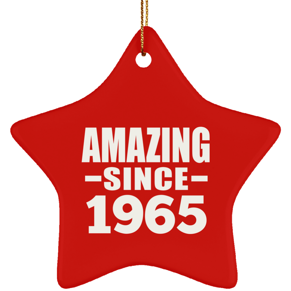 59th Birthday Amazing Since 1965 - Star Ornament