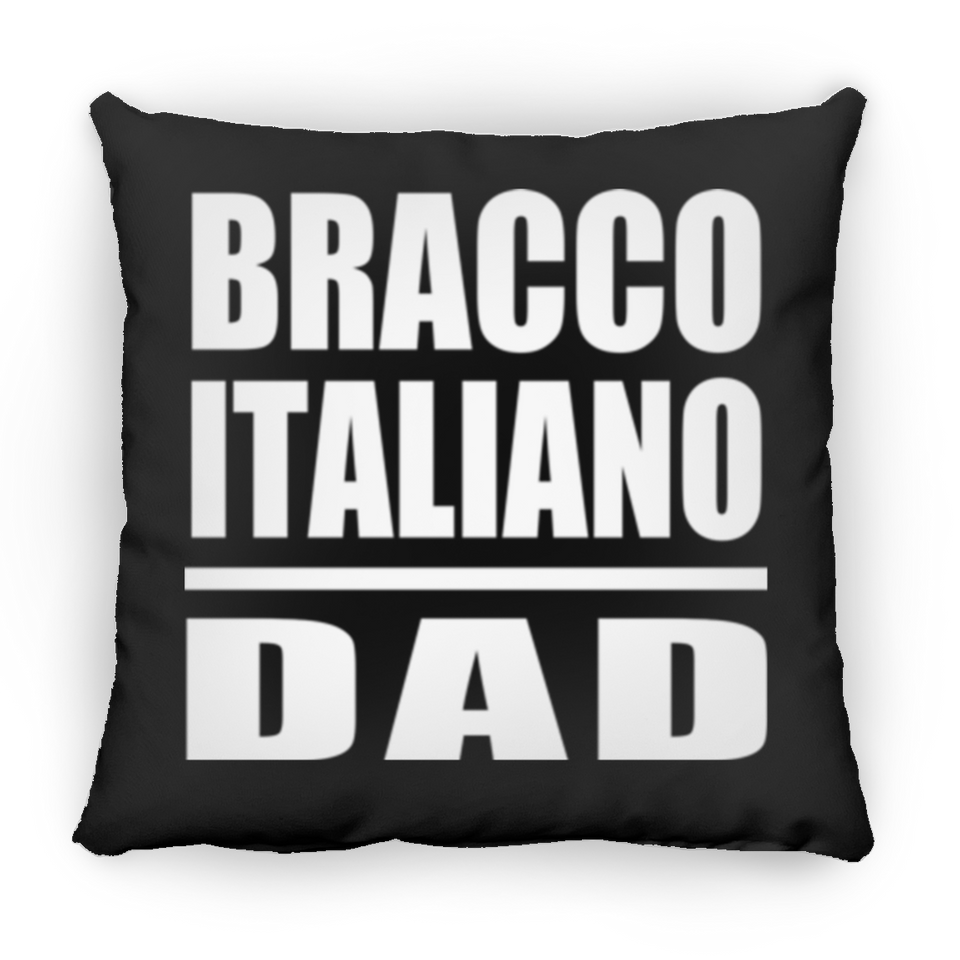 Bracco Italiano Dad - Throw Pillow Black