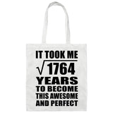 42nd Birthday Took Square Root of 1764 Years To Awesome - Tote Bag White