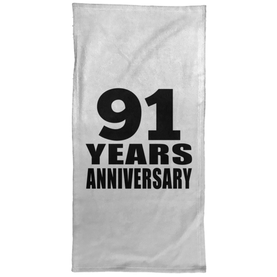91st Anniversary 91 Years Anniversary - Hand Towel