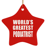 World's Greatest Podiatrist - Star Ornament