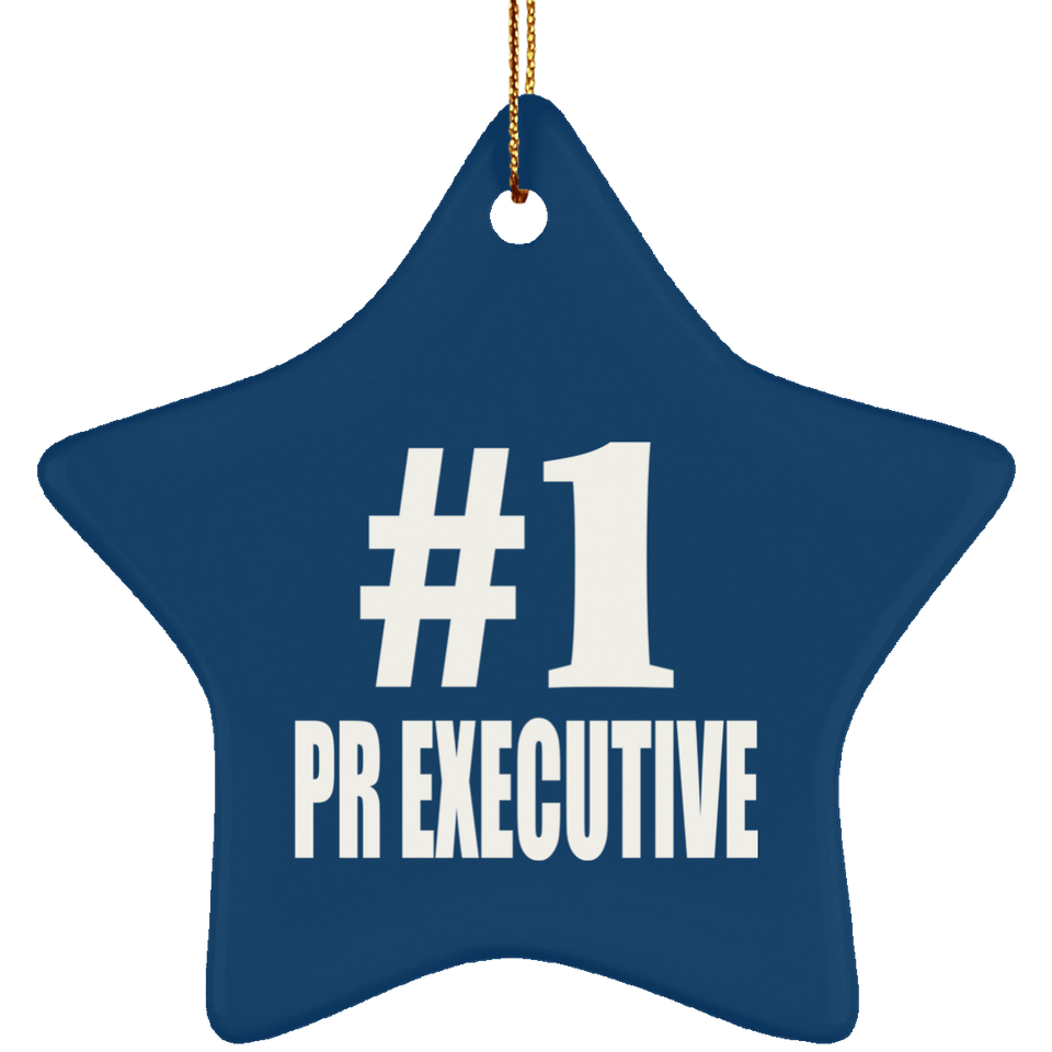 Number One #1 Pr Executive - Star Ornament