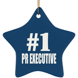 Number One #1 Pr Executive - Star Ornament