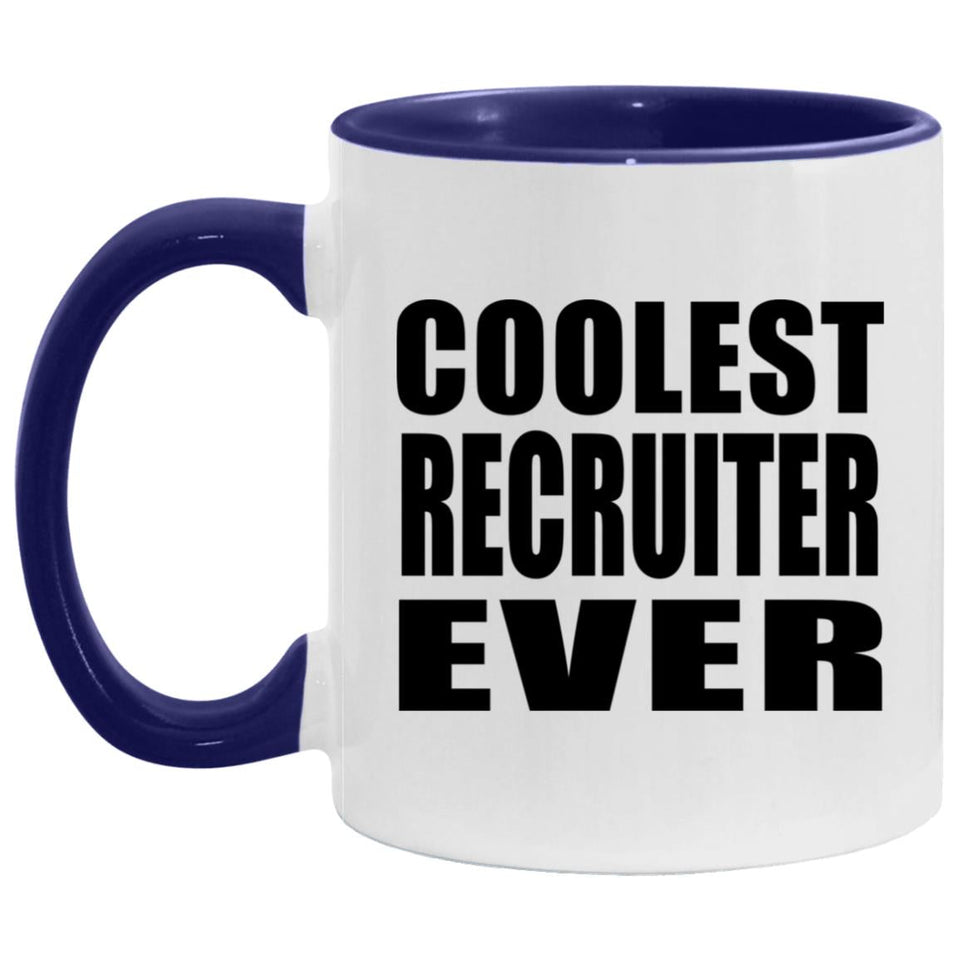 Coolest Recruiter Ever - 11oz Accent Mug Purple