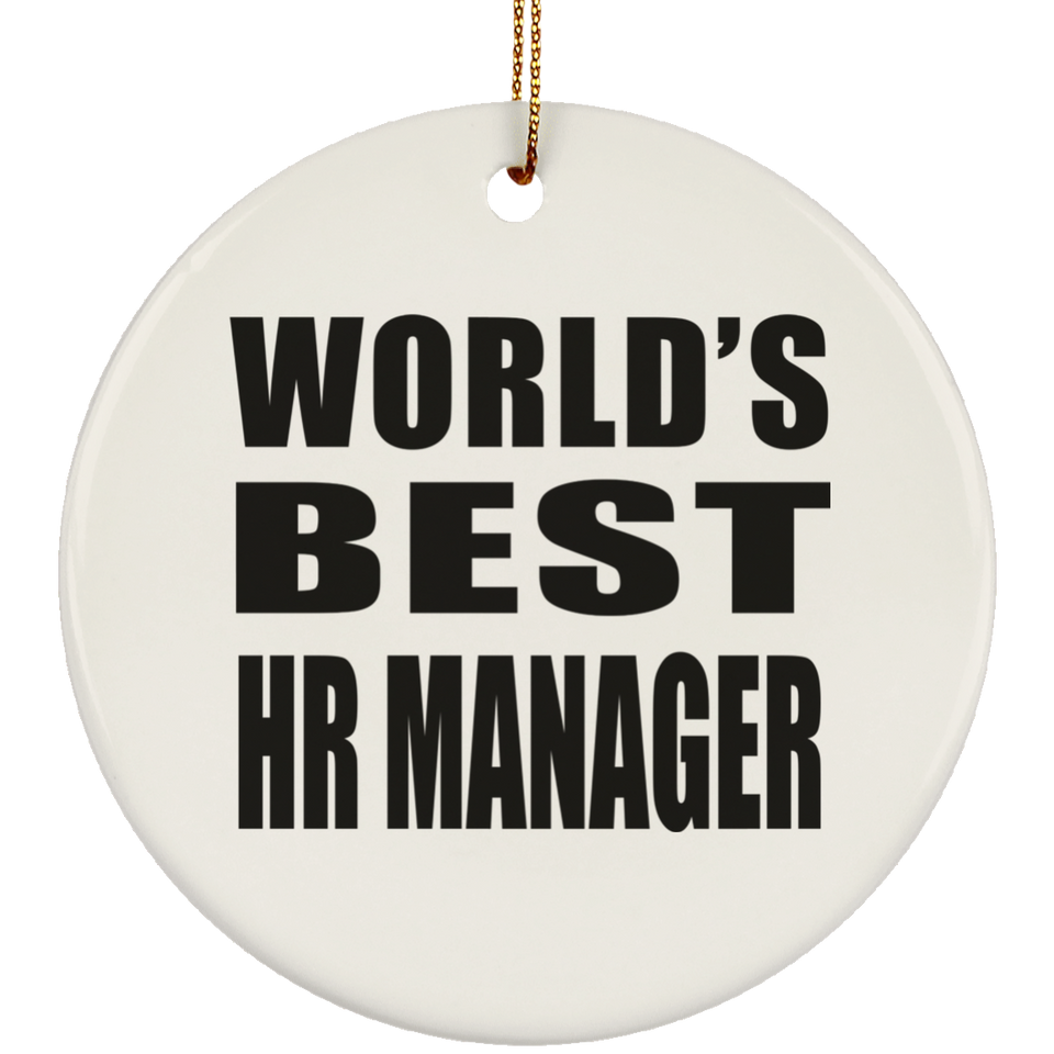 World's Best HR Manager - Circle Ornament