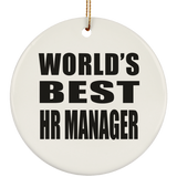 World's Best HR Manager - Circle Ornament
