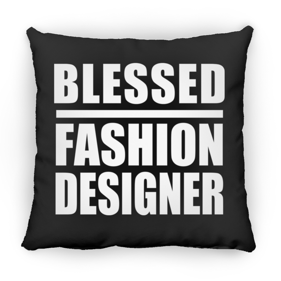 Blessed Fashion Designer - Throw Pillow Black