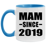 Mam Since 2019 - 11oz Accent Mug Blue