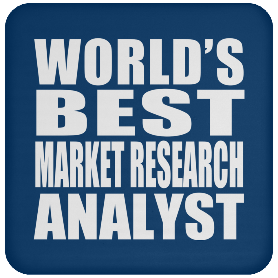 World's Best Market Research Analyst - Drink Coaster