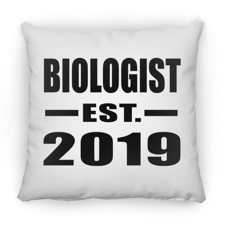 Biologist Established EST. 2019 - Throw Pillow