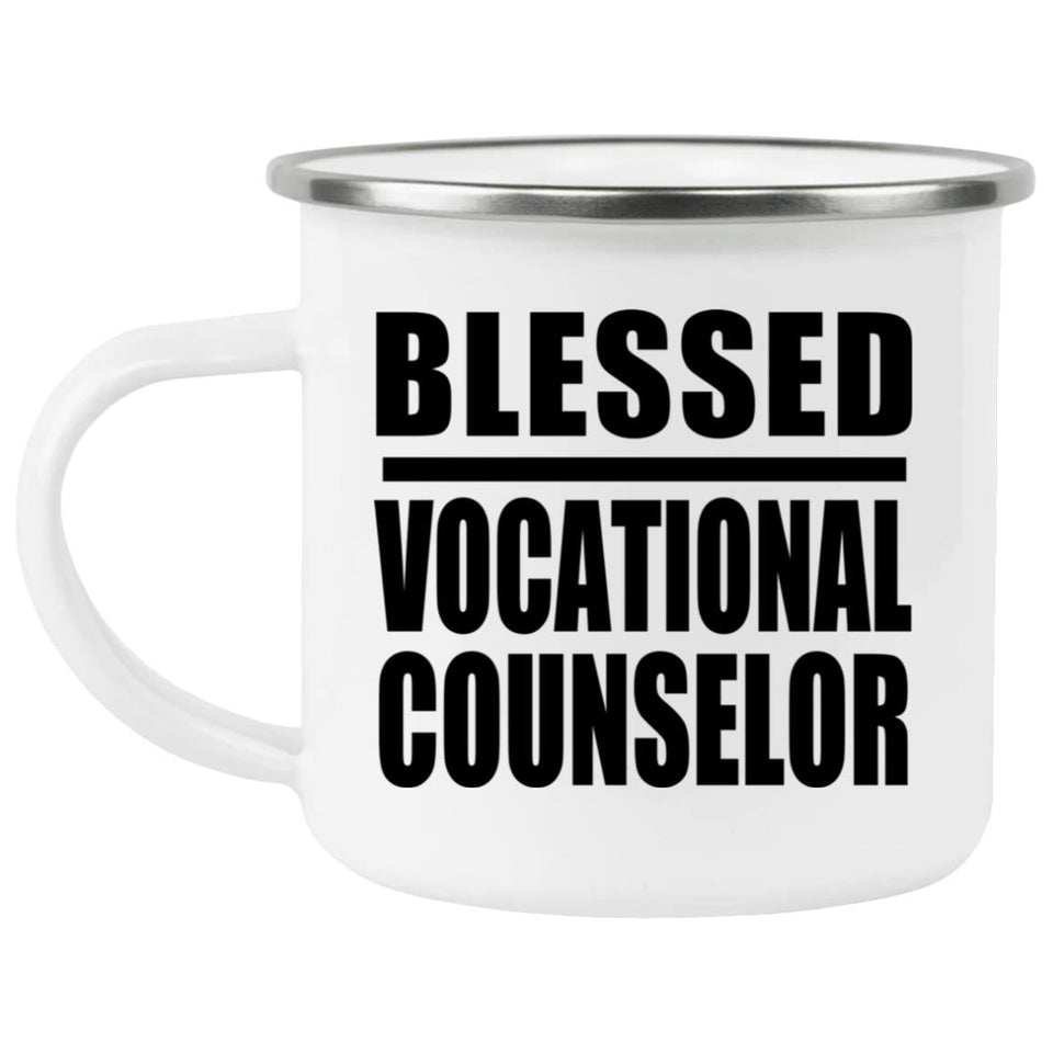 Blessed Vocational Counselor - 12oz Camping Mug