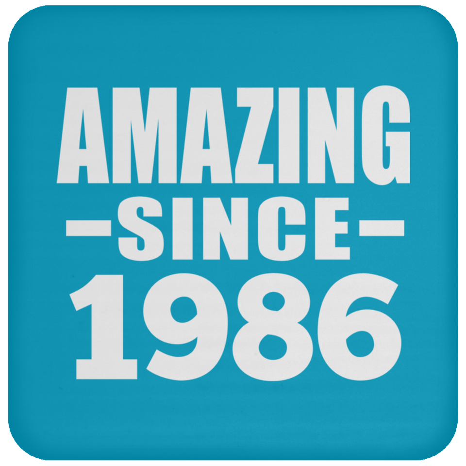 38th Birthday Amazing Since 1986 - Drink Coaster