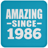 38th Birthday Amazing Since 1986 - Drink Coaster