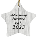 Advertising Executive Established Est. 2023 - Star Ornament F
