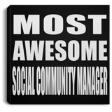 Most Awesome Social Community Manager - Canvas Square