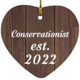 Conservationist Established Est. 2022 - Heart Ornament D