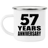57th Anniversary 57 Years - 12oz Camping Mug