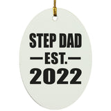 Step Dad Established EST. 2022 - Oval Ornament