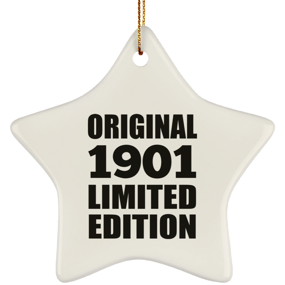 123rd Birthday Original 1901 Limited Edition - Star Ornament