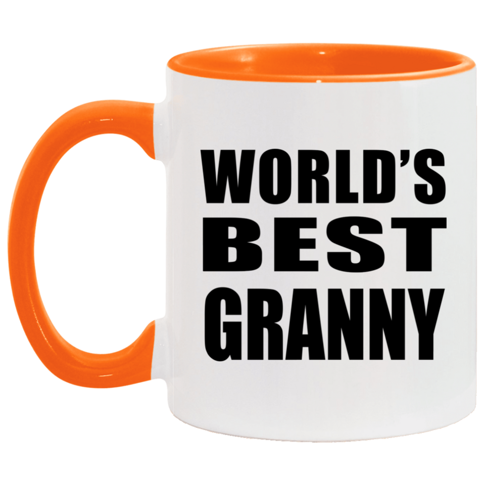 World's Best Granny - 11oz Accent Mug Orange