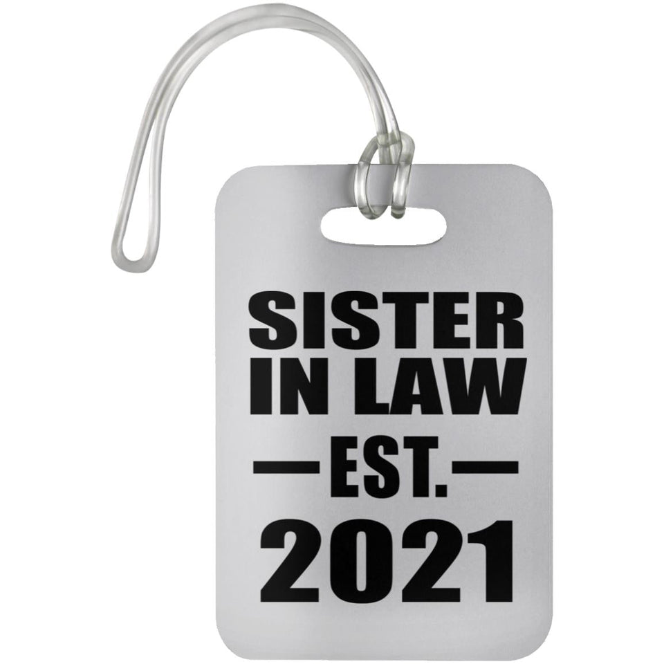 Sister In Law Established EST. 2021 - Luggage Bag Tag