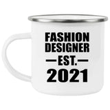 Fashion Designer Established EST. 2021 - 12oz Camping Mug