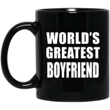 World's Greatest Boyfriend - 11 Oz Coffee Mug Black