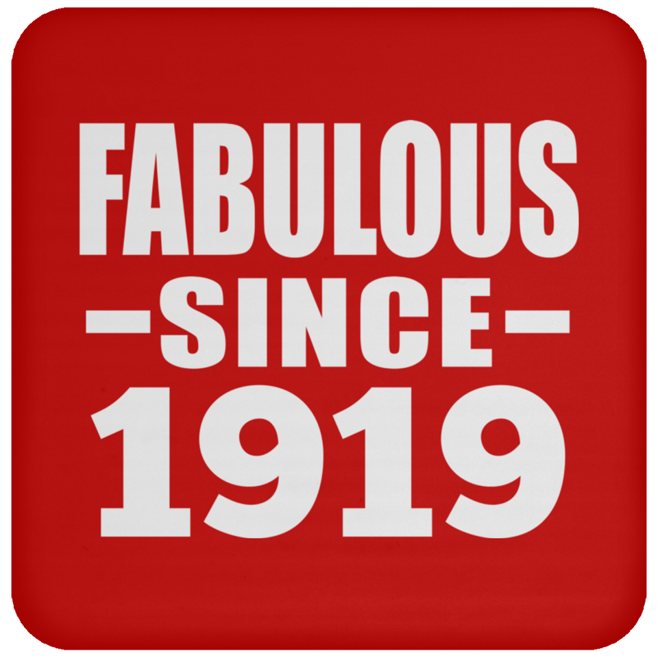 105th Birthday Fabulous Since 1919 - Drink Coaster