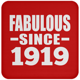 105th Birthday Fabulous Since 1919 - Drink Coaster