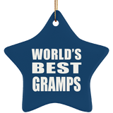 World's Best Gramps - Star Ornament