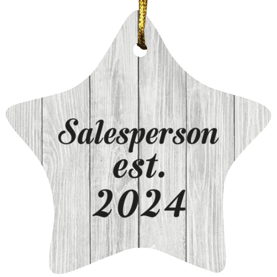 Salesperson Established Est. 2024 - Star Ornament F