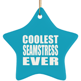 Coolest Seamstress Ever - Star Ornament