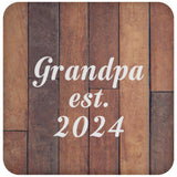 Grandpa Established Est. 2024 - Drink Coaster E